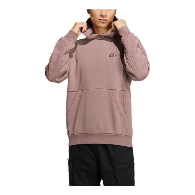 Суитчър adidas Originals Textured Hoodie Лилаво | HN9000