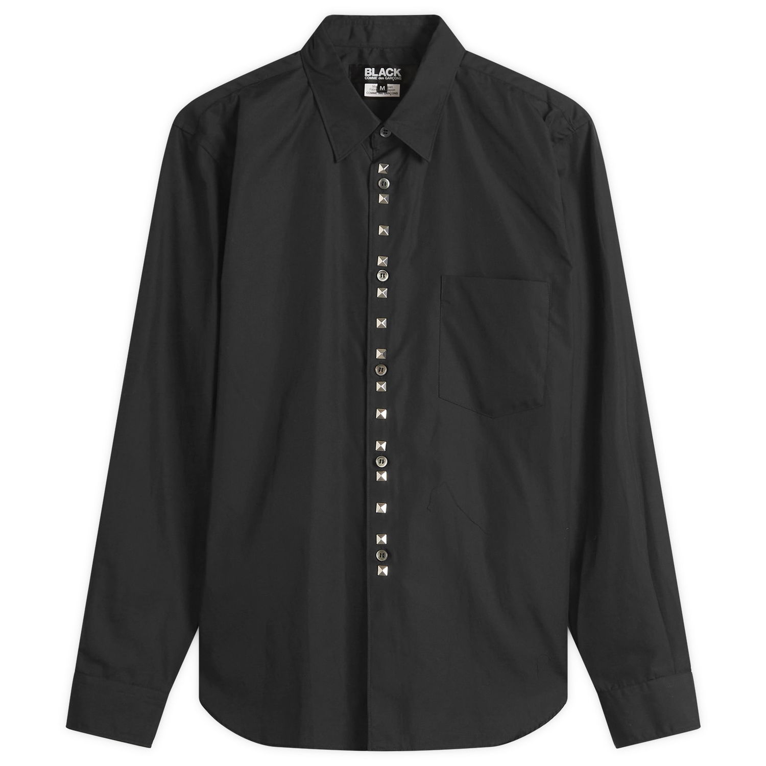 Риза Comme des Garçons Men's Studded Shirt, Size Large Черно | 1P-B001-W25-1, 1