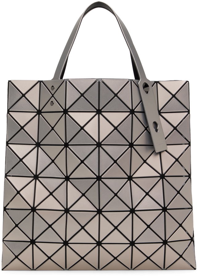 Geometric Pattern Metallic Tote Bag