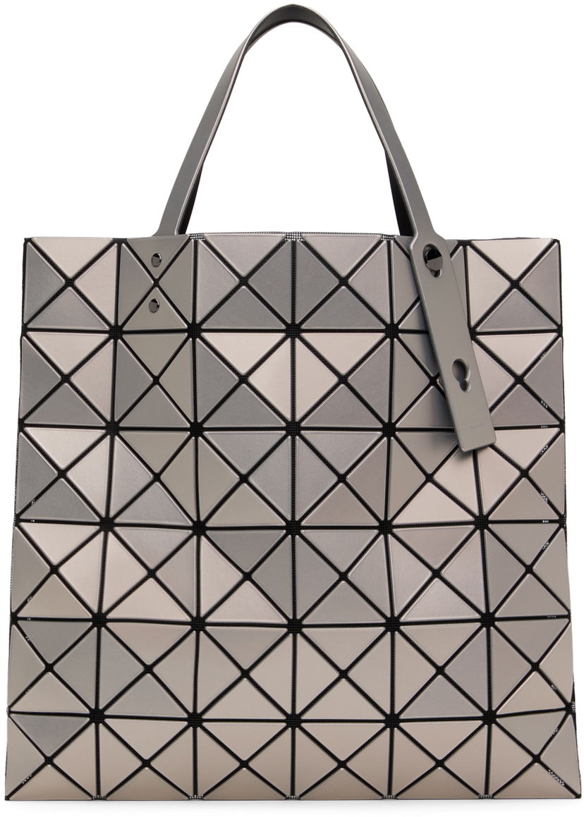 Голяма пазарска чанта BAO BAO ISSEY MIYAKE Geometric Pattern Metallic Tote Bag Сиво | BB46AG623