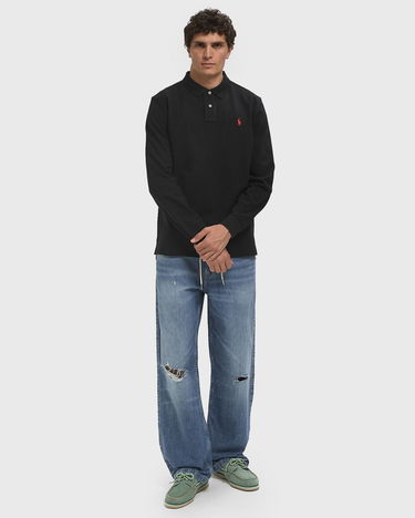 Поло тениска Polo by Ralph Lauren Polo Ralph Lauren Long Sleeve Polo Shirt Черно | 710680790045, 2