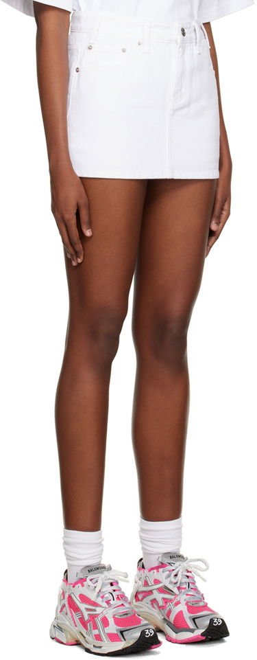 Пола We11done We11done Low-Rise Denim Mini Skirt Бяло | WD-DS3-22-372-W-WH, 1