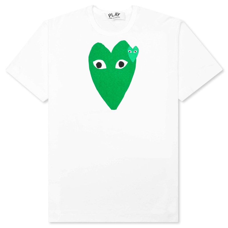 Тениска Comme des Garçons Play Hearts T-Shirt Бяло | AZ-T059-051-1