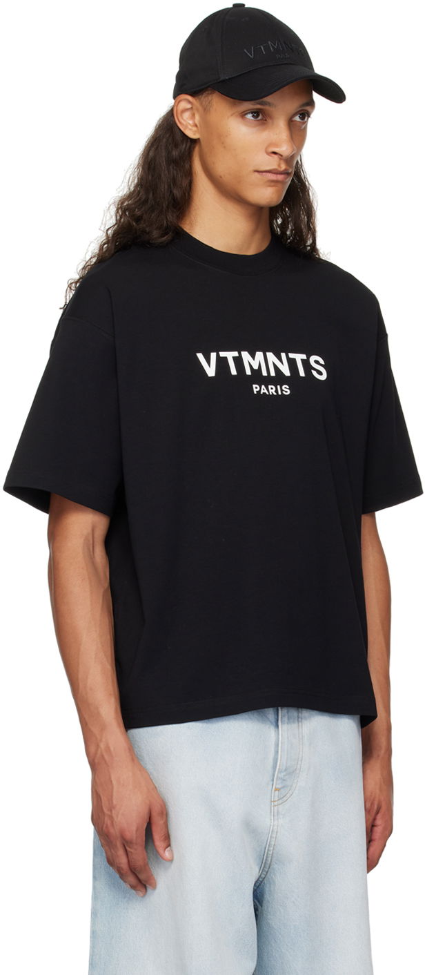 Тениска VETEMENTS Paris Logo T-Shirt Черно | VL22TR200B, 1