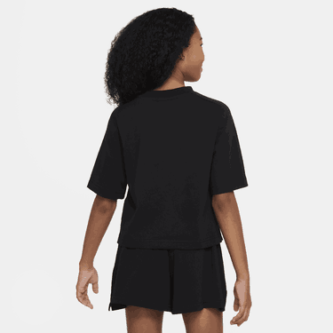 Съкратен топ Nike Nike Sportswear Cropped Short Sleeve T-Shirt Черно | FN8589-010, 1