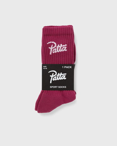 Чорапи Patta Script Logo Sport Socks Бургунди | POC-SS24-2020-396-0248-098, 0