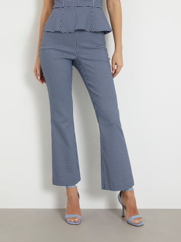 Панталони и дънки GUESS Printed Flare Pant Сиво | W4GB18WG492, 0