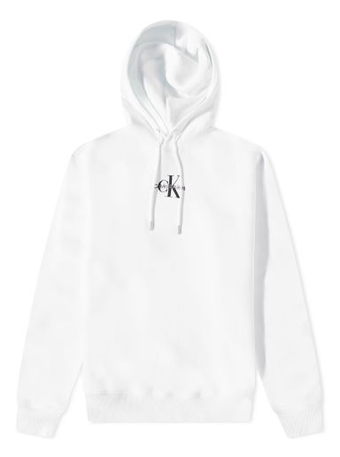 Суитчър CALVIN KLEIN Monologo Hoody Бяло | J30J323749YAF