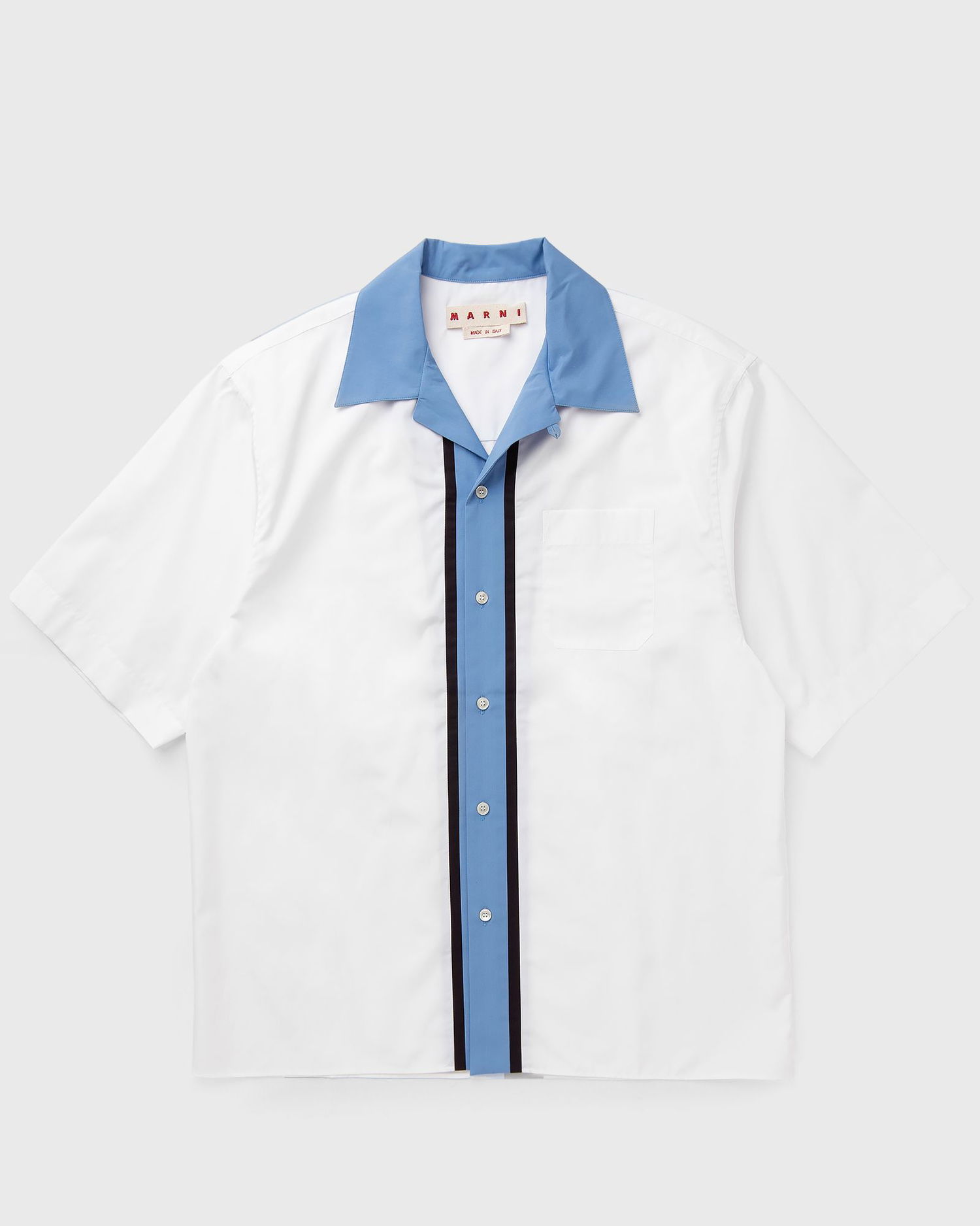 Риза Marni Marni Panelled Camp Collar Shirt Бяло | CUMU0362QX-00W01, 1