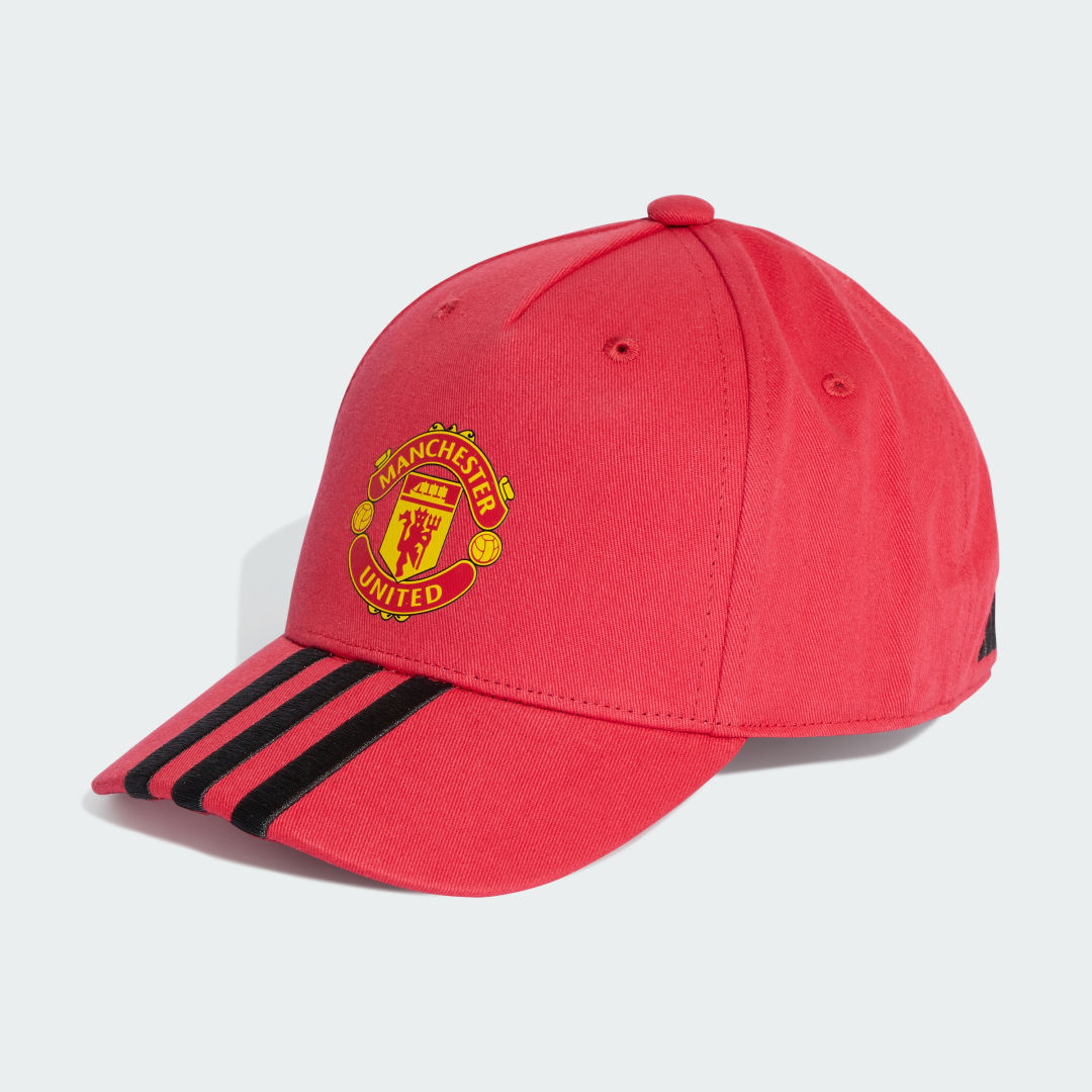 Шапка с козирка adidas Performance Manchester United Kids' Baseball Cap Червено | JV5888, 0