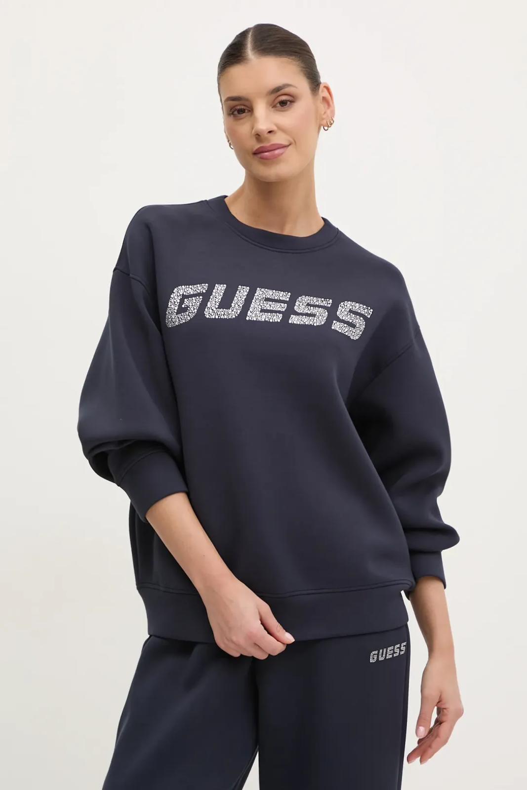 Пуловер GUESS Guess Cecilia Sweatshirt Тъмно синьо | V4BQ15K7UW2-A71W, 0