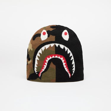 Шапка BAPE Shark Knit Hat Кафяво | 001HTK701006M BLK, 0