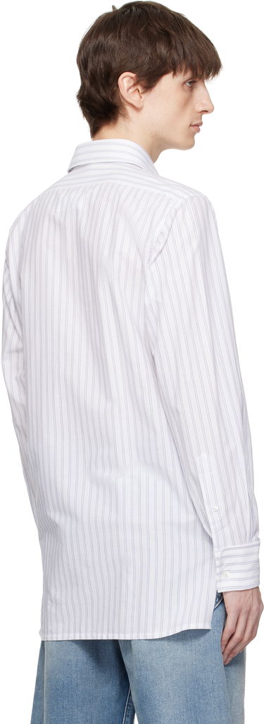 Риза Maison Margiela Maison Margiela Striped Long-Sleeved Shirt Бяло | S50DT0048 M35280, 2