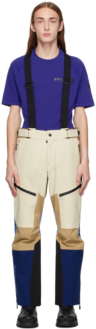 Панталони Moncler Grenoble Paneled Ski Pants Бежово | I20972G00004M1815, 0
