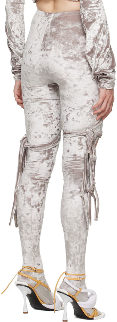 Клинове Ottolinger Ottolinger Velvet Tabi Leggings Сиво | 403003, 2