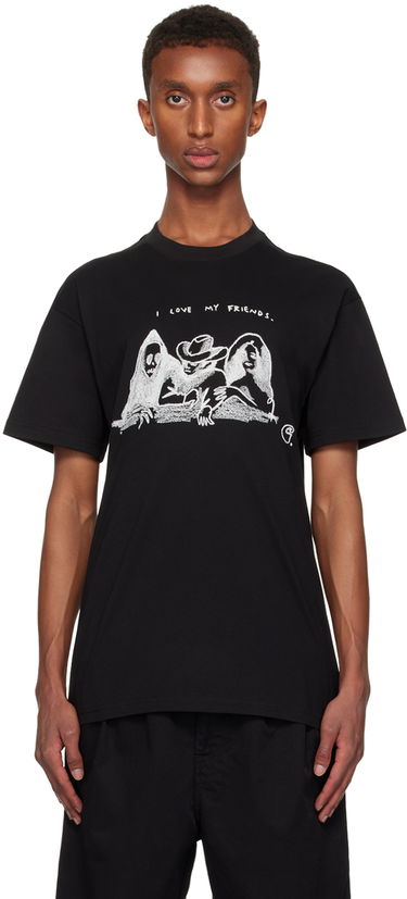 Тениска Carhartt WIP Black 'Friends' Graphic T-Shirt Черно | I033982, 0