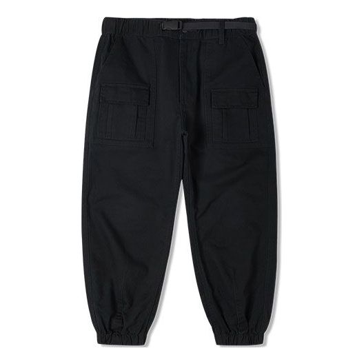 Карго панталони Converse Woven Casual Pants with Elasticated Cuffs Черно | 10024161-A02