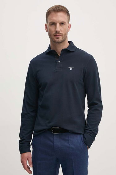 Поло тениска Barbour Barbour Long Sleeve Polo Shirt MML1333 Тъмно синьо | MML1333, 0