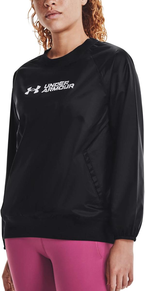 Суитчър Under Armour Recover Woven Shine Crew Черно | 1364012-001, 0