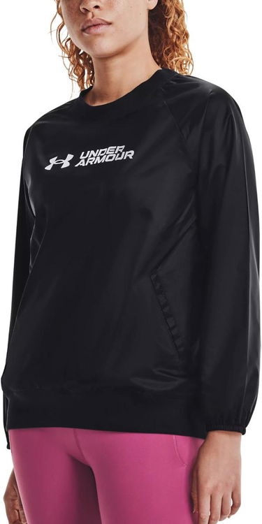 Суитчър Under Armour Recover Woven Shine Crew Черно | 1364012-001, 0