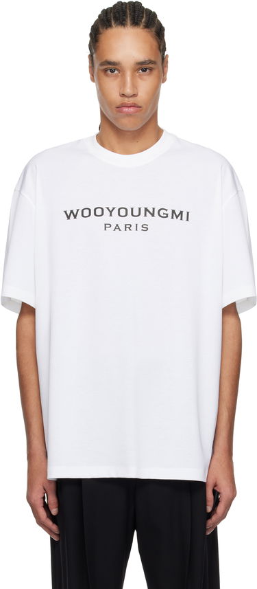 Тениска WOOYOUNGMI WOOYOUNGMI Front Logo T-Shirt Бяло | W251TS01, 0