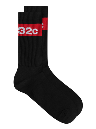 Чорапи 032C Tape Logo Sock Черно | SS23-A-1010