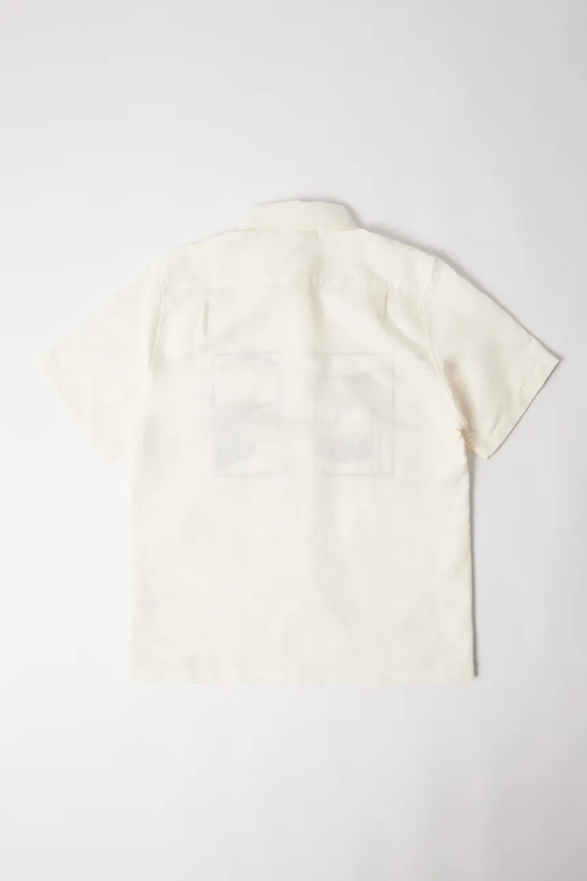 Риза By Parra Parra The dunes Regular Fit Short Sleeve Collared Shirt Бяло | 54140, 1