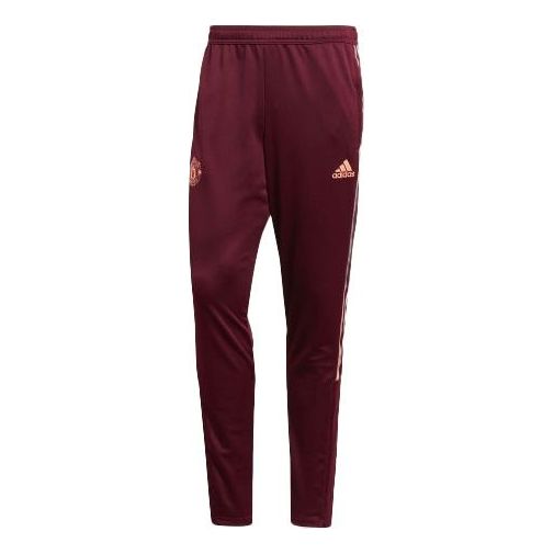 Спортни панталони adidas Originals Manchester United Travel Pants Бургунди | FR3868, 0