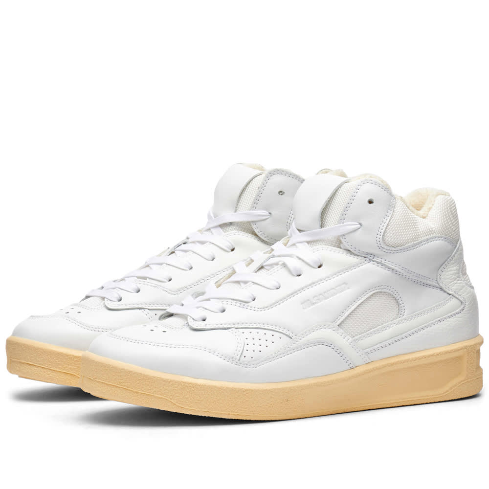 Кецове и обувки Jil Sander Basket Hi Бяло | J15WS0007-100, 0