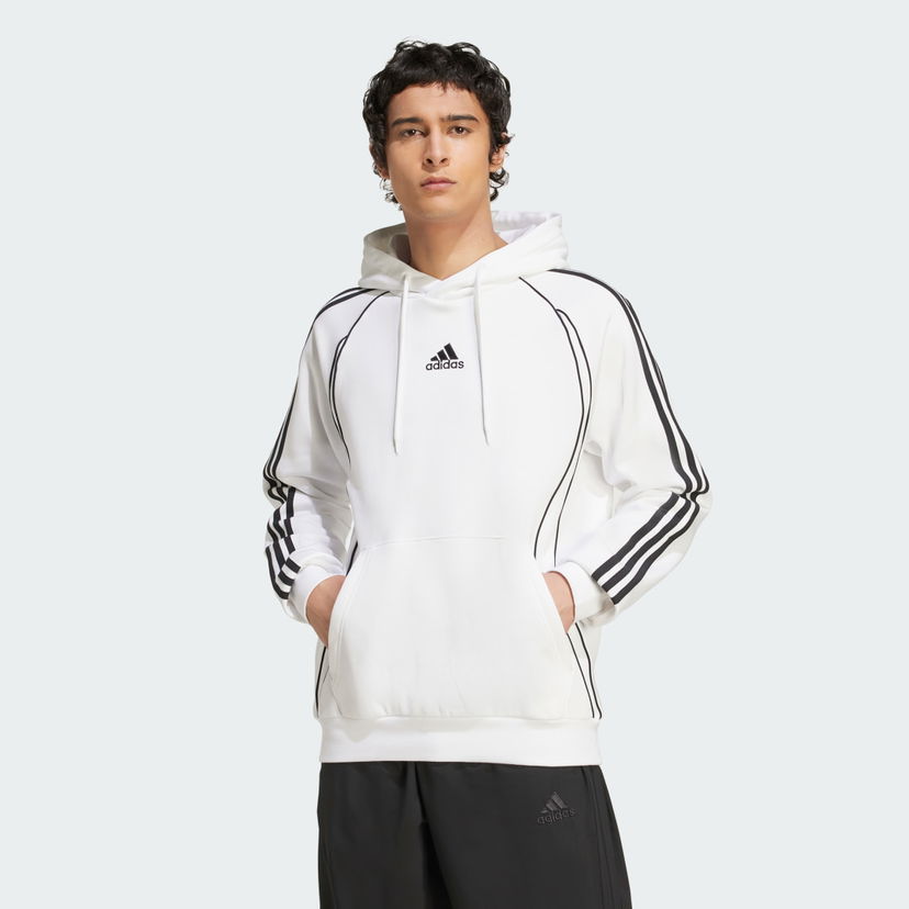 Суитчър adidas Performance Adicolor Teamgeist Cut Line Hoodie Бяло | JY6393