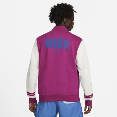 Яке бомбър Nike Fleece Varsity Jacket Лилаво | FD0479-549, 3