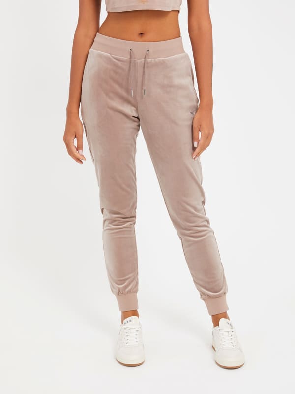 Панталони и дънки GUESS Velvet Joggers Бежово | V3BB27KBXI2, 0