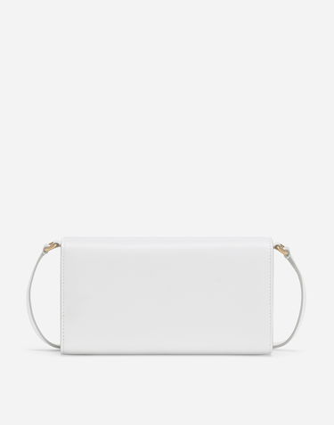Чанта през рамо Dolce & Gabbana 3.5 Calfskin Leather DG Logo Clutch Shoulder Crossbody Bag Onesize Бяло | BB7082AW57680002, 3