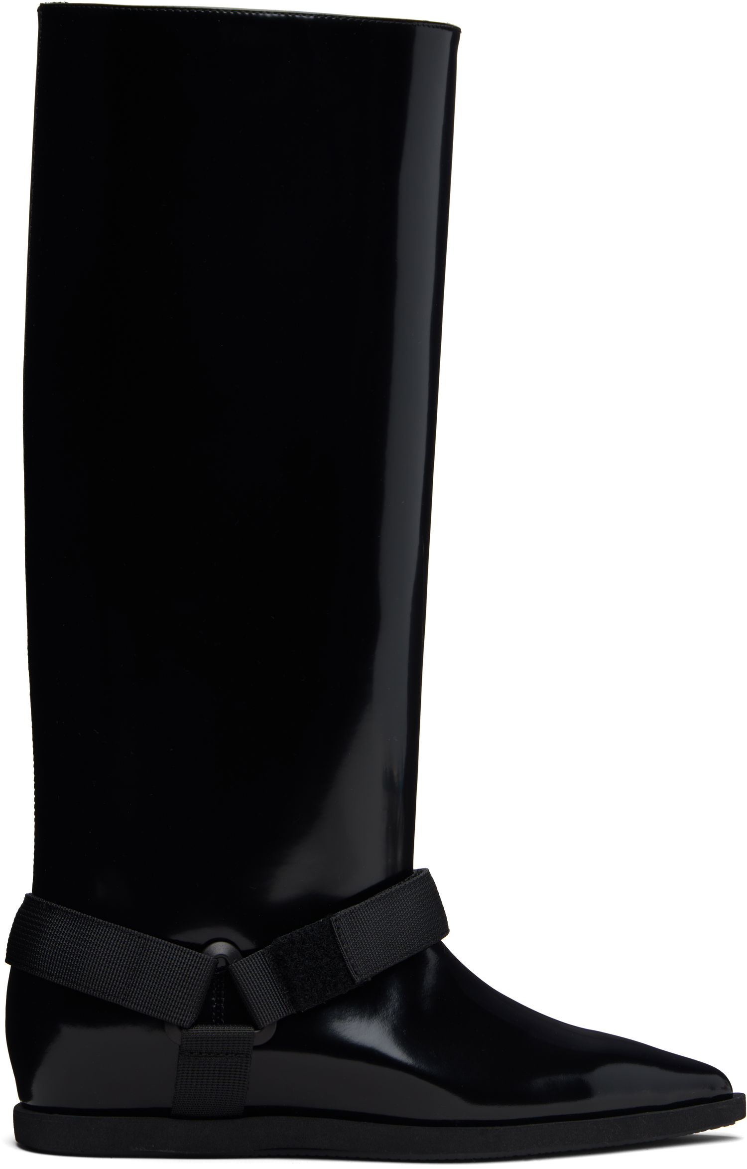 Кецове и обувки sacai sacai Belted Tall Boots Черно | 25-08249, 0