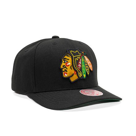 Шапка с козирка Mitchell & Ness NHL Team Ground 2.0 Pro Snapback Chicago Blackhawks Black Черно | HHSS5370-CBHYYPPPBLCK, 0