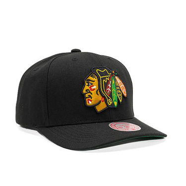 Шапка с козирка Mitchell & Ness NHL Team Ground 2.0 Pro Snapback Chicago Blackhawks Black Черно | HHSS5370-CBHYYPPPBLCK, 0