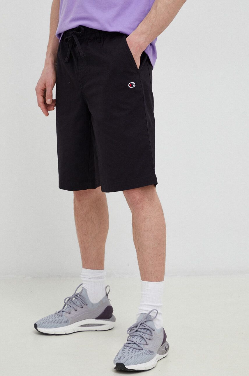 Къси панталони Champion C Logo Ripstop Cotton Shorts Черно | 218741, 0