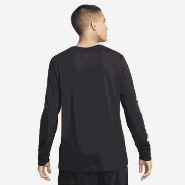 Тениска Nike Nike Air Long Sleeve T-Shirt Черно | DX1009-010, 1