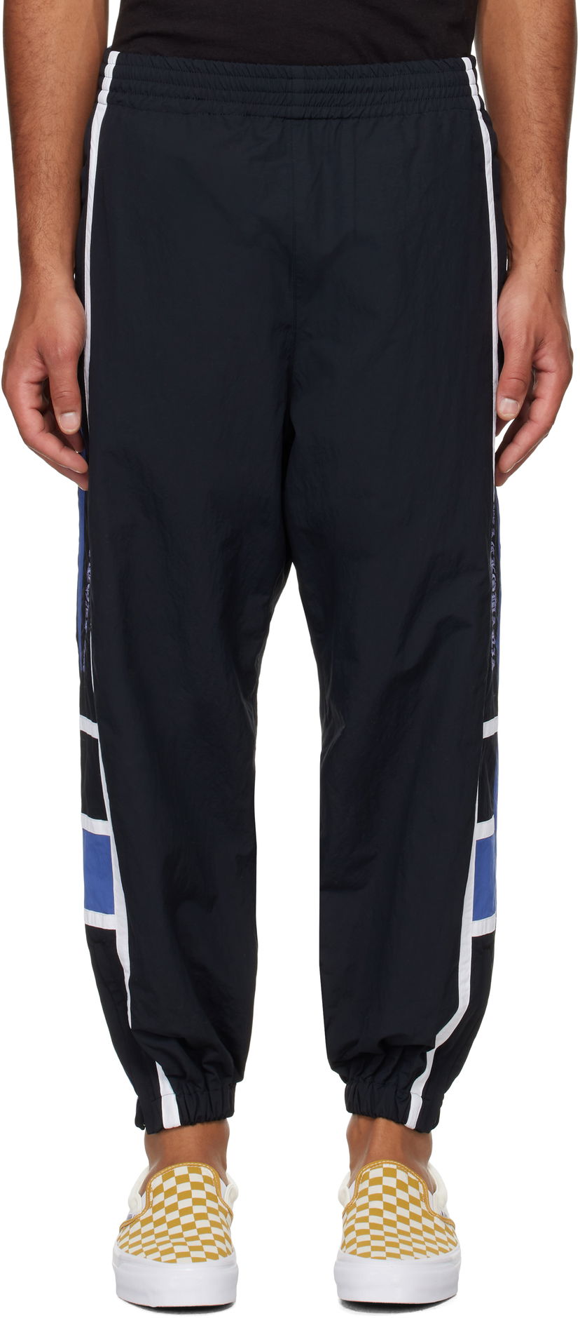 Панталони WACKO MARIA Embroidered-Logo Track Pants Черно | 24FW-WMO-TP01