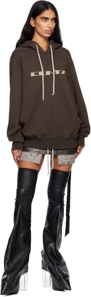 Суитчър Rick Owens Concordians Oversized Hoodie Кафяво | DS02E7241 FSLP2P, 3
