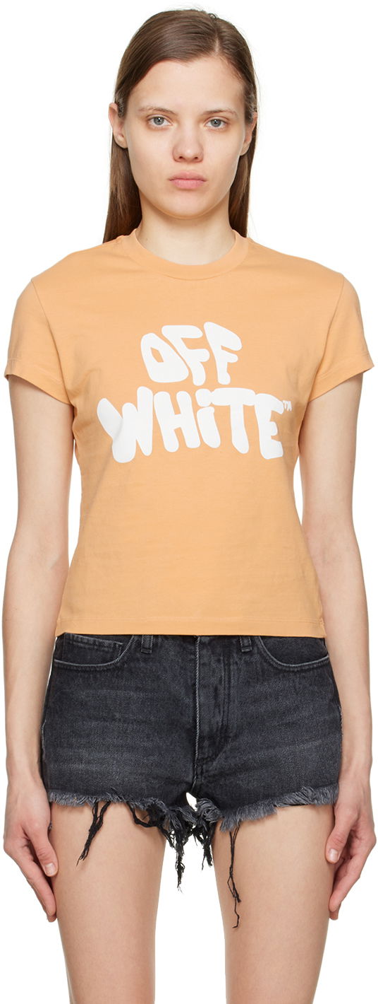 Тениска Off-White T-Shirt Оранжево
 | OWAA112S23JER0031701, 0