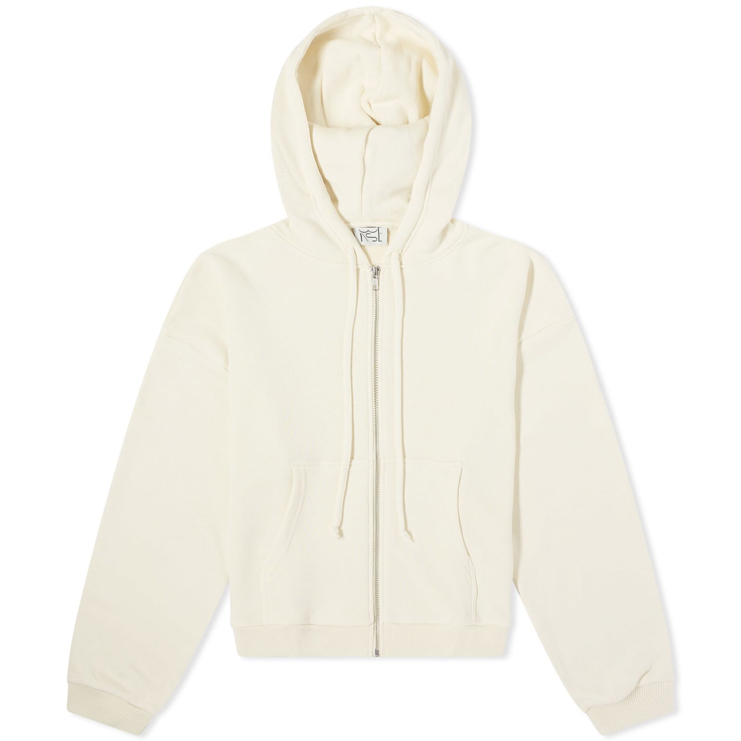 Суитчър Baserange Rim Zipped Hoodie With Pocket Бяло | FLRZH-PM-SP24-UDY, 0