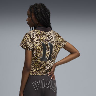 Поло тениска Puma A$AP ROCKY Baby Leopard Print Cropped Polo T-shirt Многоцветен | 636099_05, 3