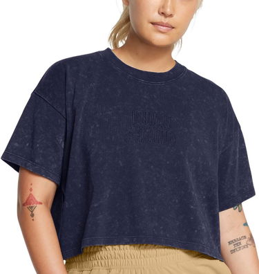 Съкратен топ Under Armour Varsity Cropped T-Shirt Тъмно синьо | 1389153-410, 0