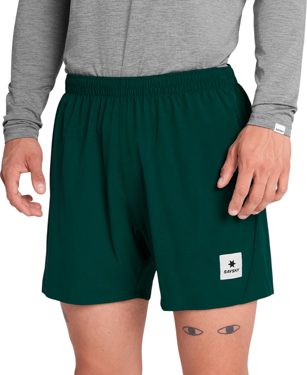 Къси панталони Saysky Saysky Pace 5" Running Shorts Зелено | omrsh21c317-omrsh21c317, 0