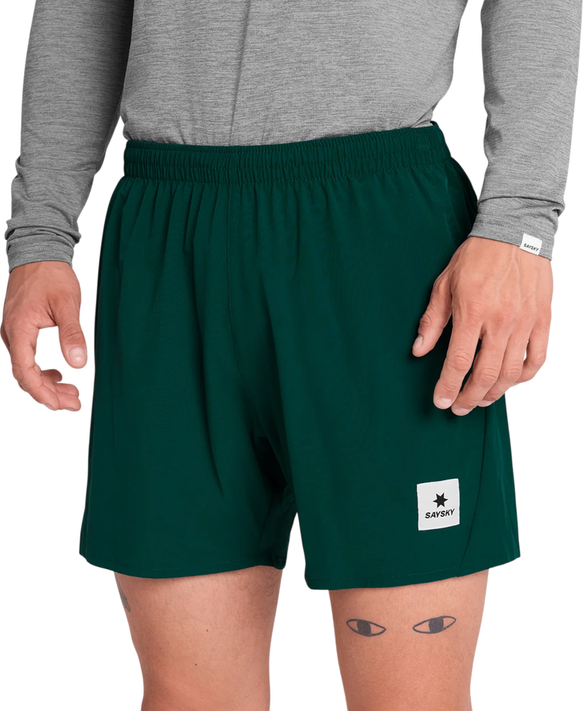 Къси панталони Saysky Saysky Pace 5" Running Shorts Зелено | omrsh21c317-omrsh21c317