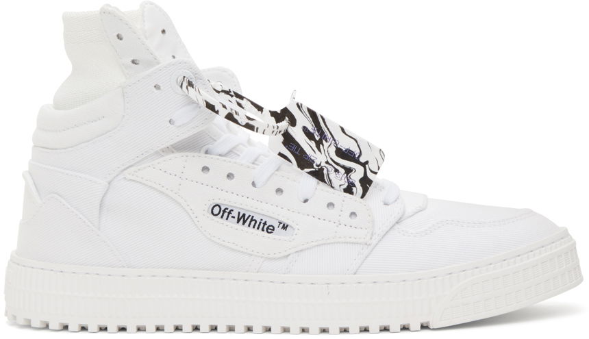 Кецове и обувки Off-White Off Court 3.0 High-Top Бяло | OMIA065F21FAB0010101, 0