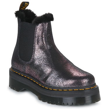Кецове и обувки Dr. Martens 2976 Quad Fur Lined Distressed Metallic Черно | 27956012, 0