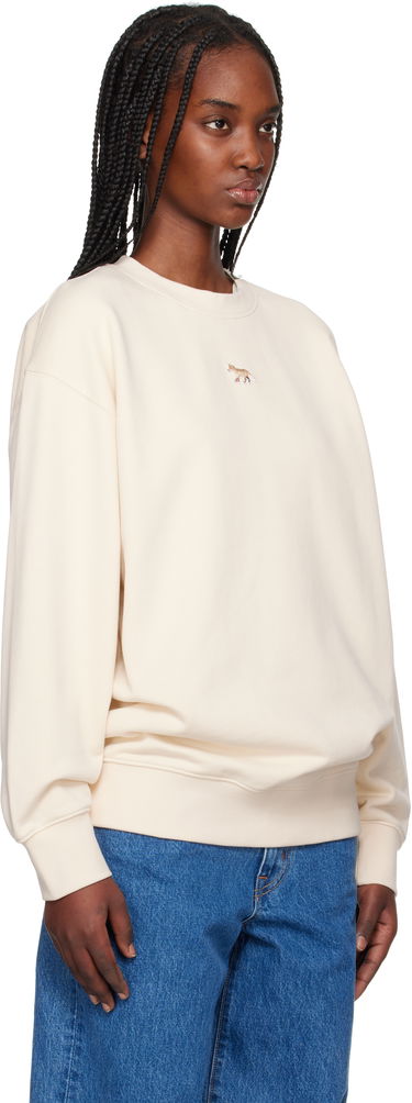 Пуловер MAISON KITSUNÉ Maison Kitsuné Baby Fox Patch Oversize Sweatshirt Бежово | OW00301KM0325, 1