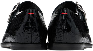 Pокля Aeyde Aeyde Sunny Crocodile Embossed Ballerina Flats Черно | A11-FL-GRZS15FL127-FW24-800-065, 1